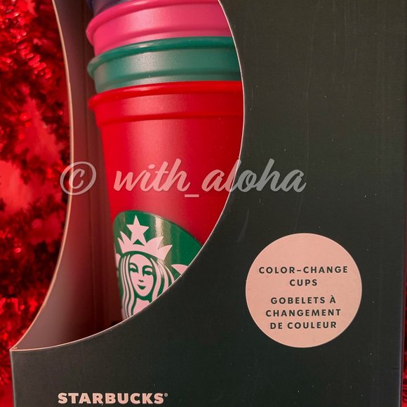 🌹SALE🌹 NEW Starbucks Holiday 2021 Color Changing Reusable Hot Cups - Picture 2 of 6